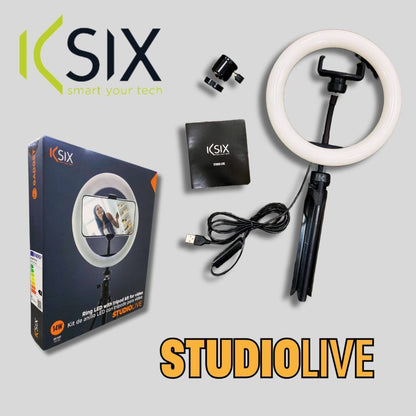 KSIX 20cm Ring Light & Tripod Stand